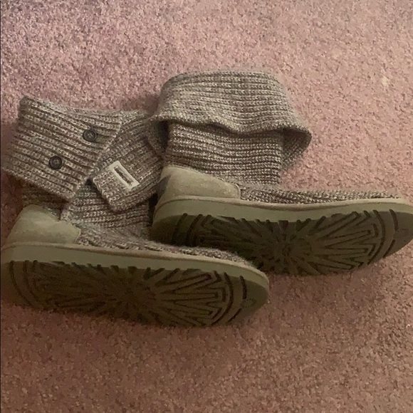 Ugg knit gray boots - Picture 1 of 4